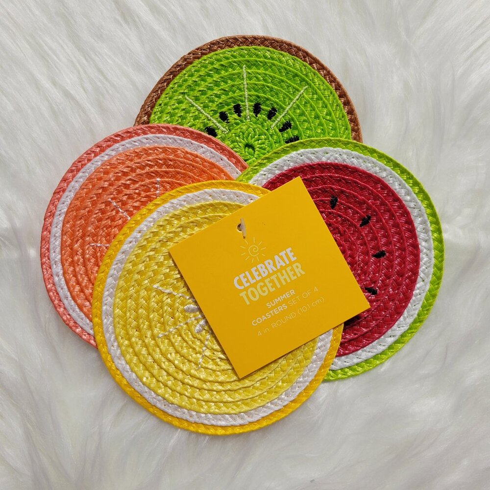 Celebrate Together Fruit Slice Coaster Set